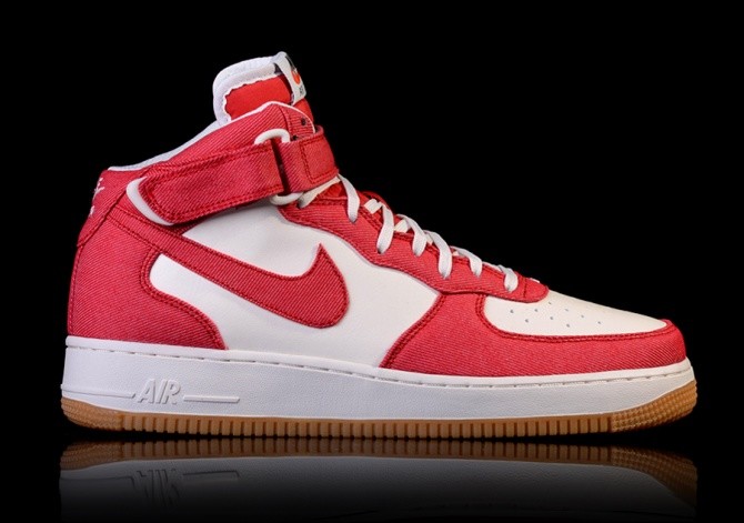 nike air force 1 mid red
