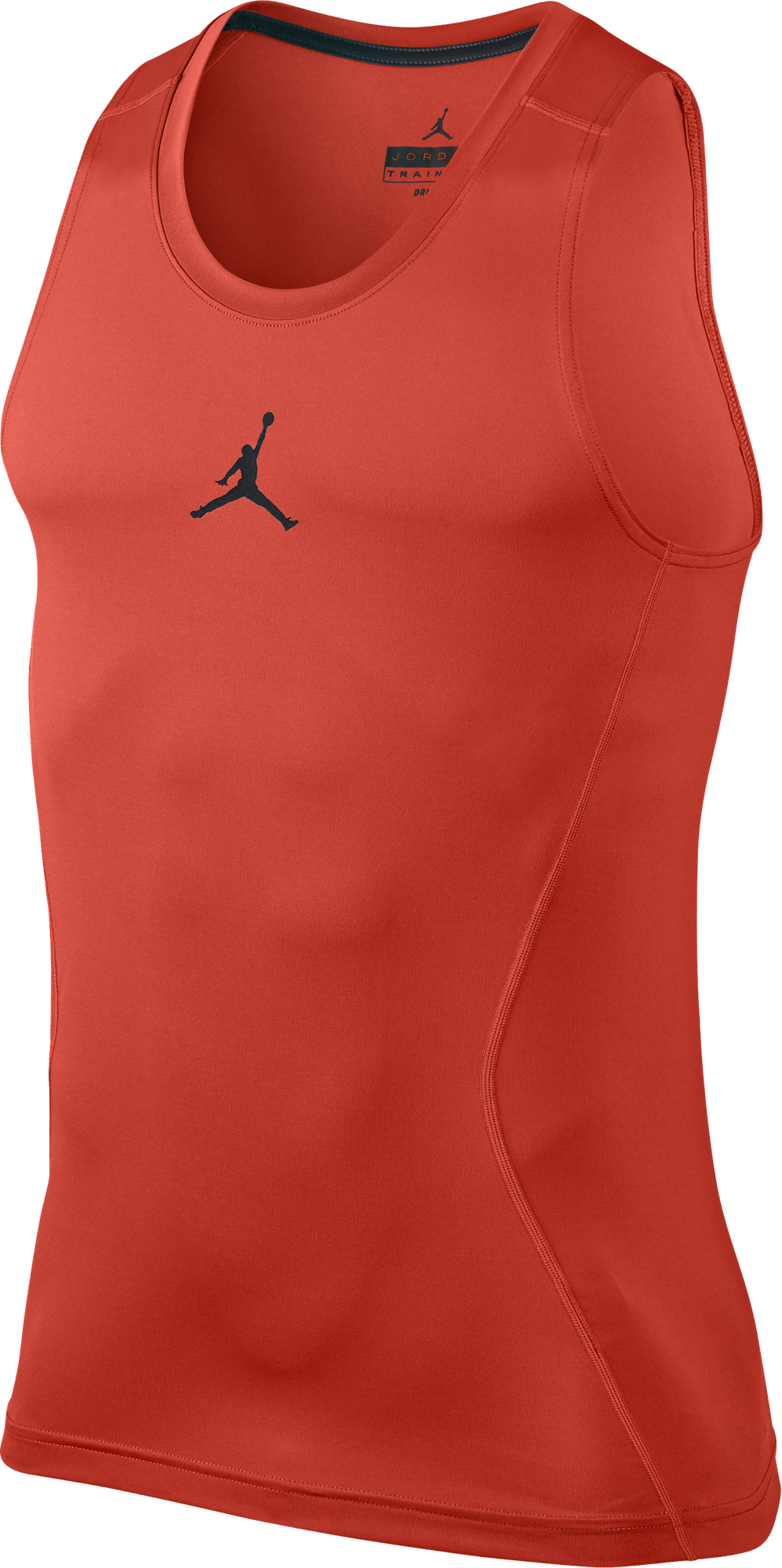 NIKE AIR JORDAN ALL SEASON COMPRESSION TANK MAX ORANGE