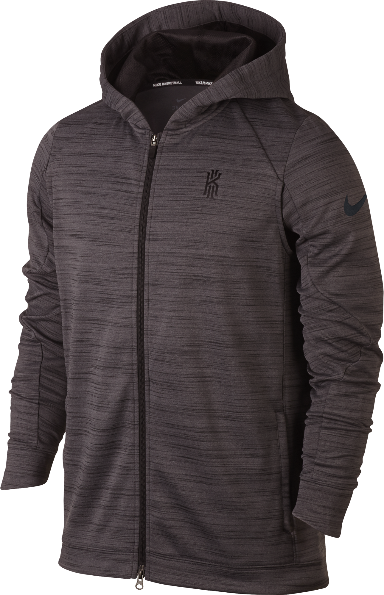 NIKE THERMA KYRIE HYPER ELITE HOODIE ANTHRACITE