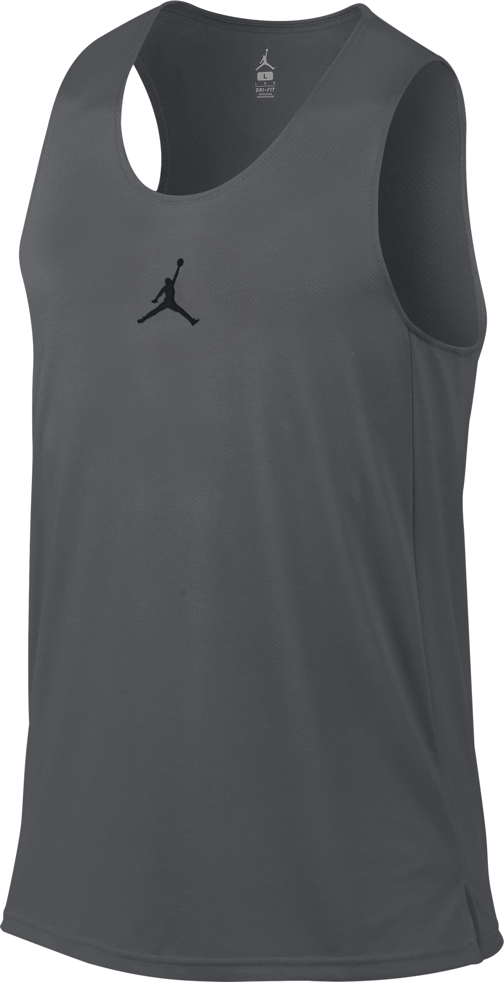 NIKE AIR JORDAN FLIGHT BASKETBALL JERSEY DARK GREY