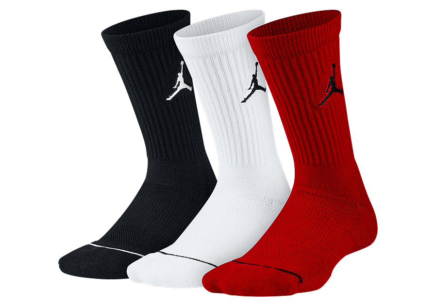jordan socks black and red