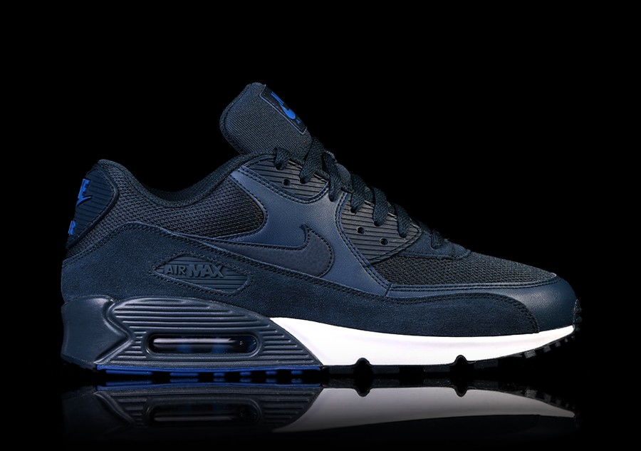 nike air max 90 navy and white