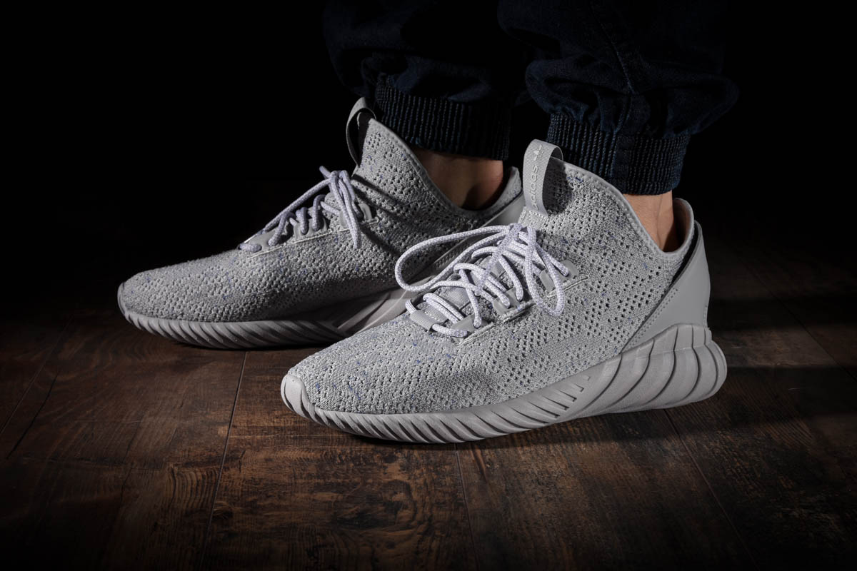 ADIDAS ORIGINALS TUBULAR DOOM SOCK PRIMEKNIT GREY TWO