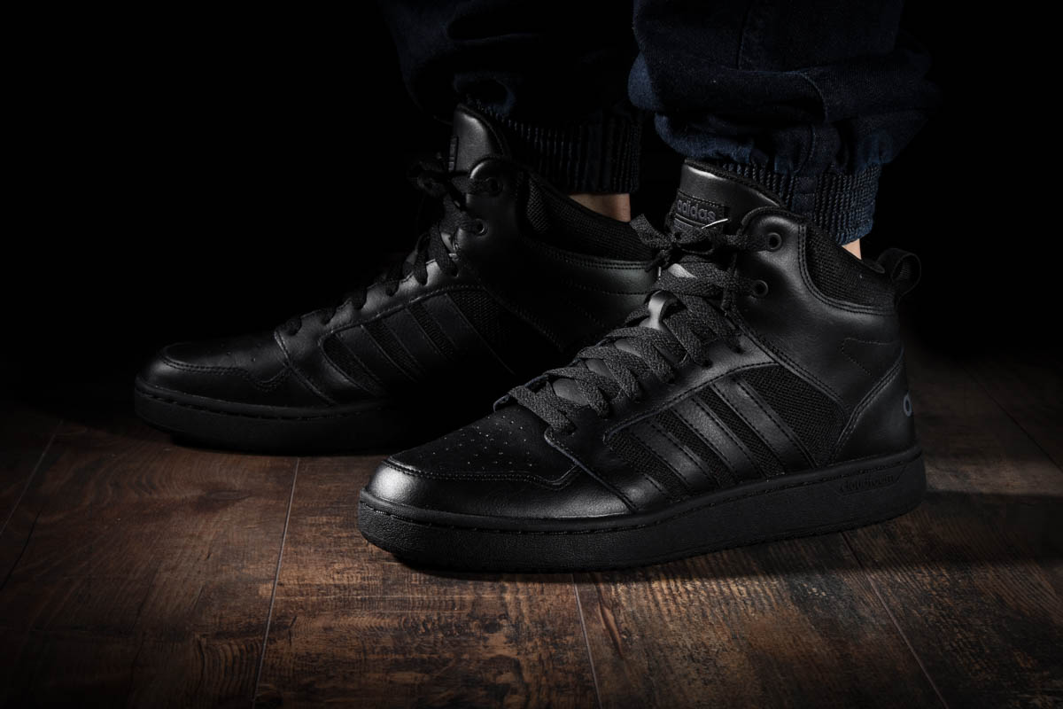 ADIDAS CLOUDFOAM SUPER HOOPS MID BLACK