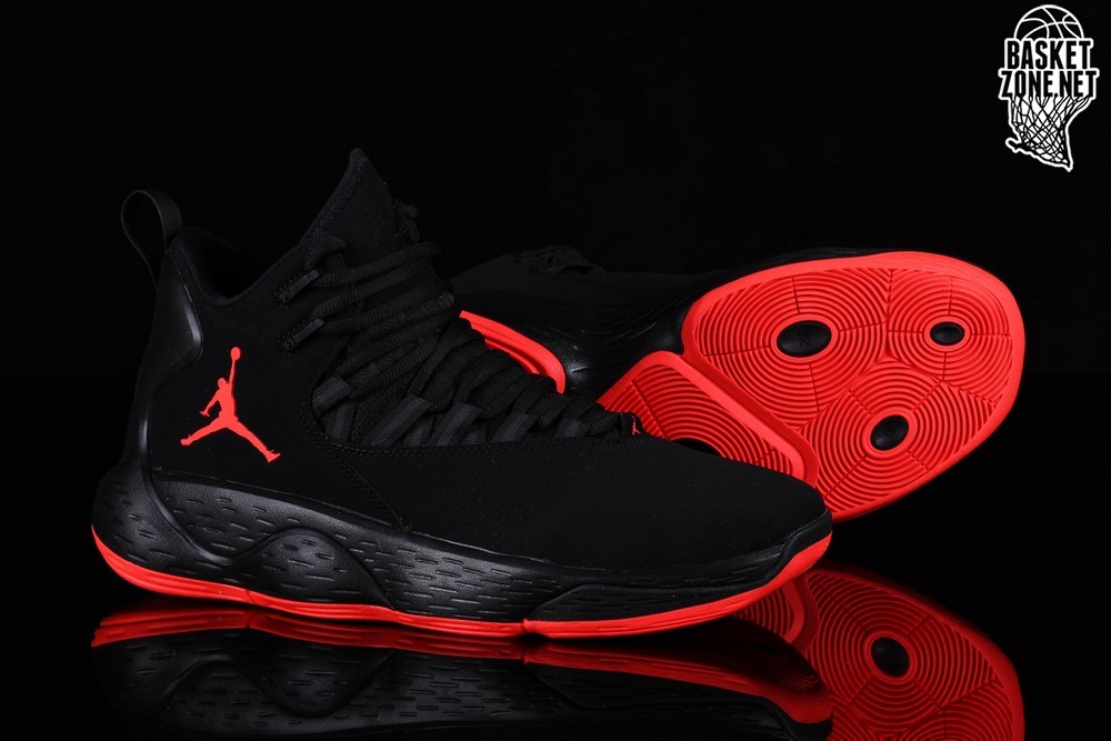 jordan superfly red and black