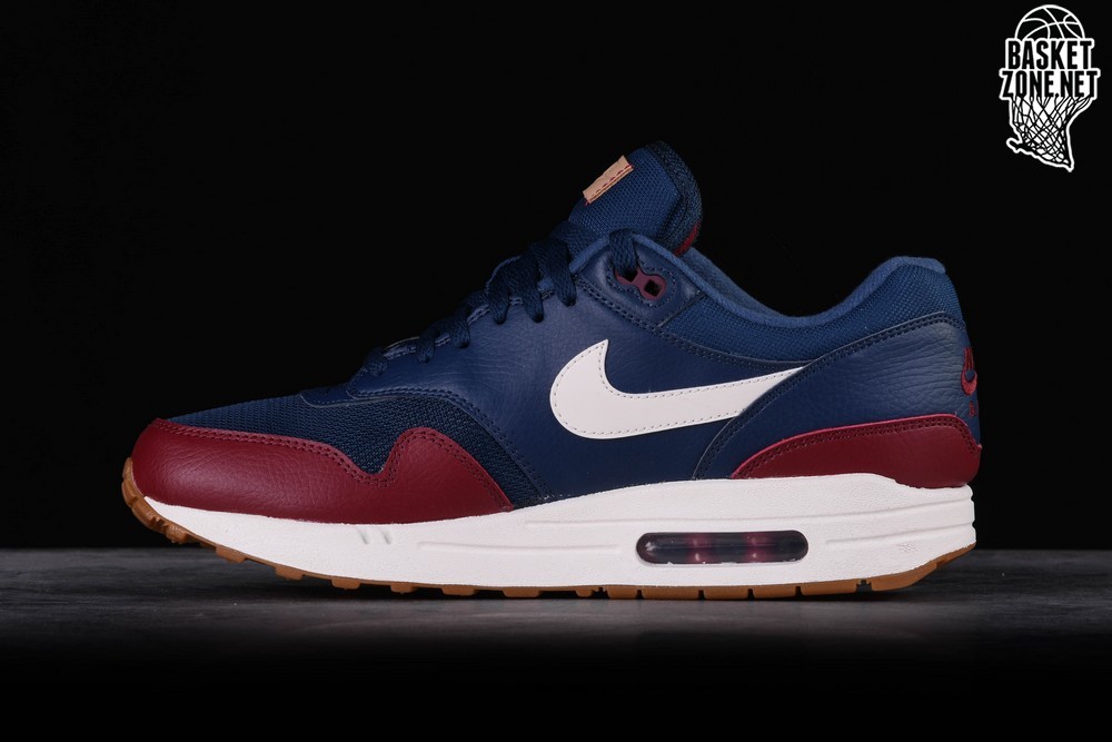 nike air max 1 navy red