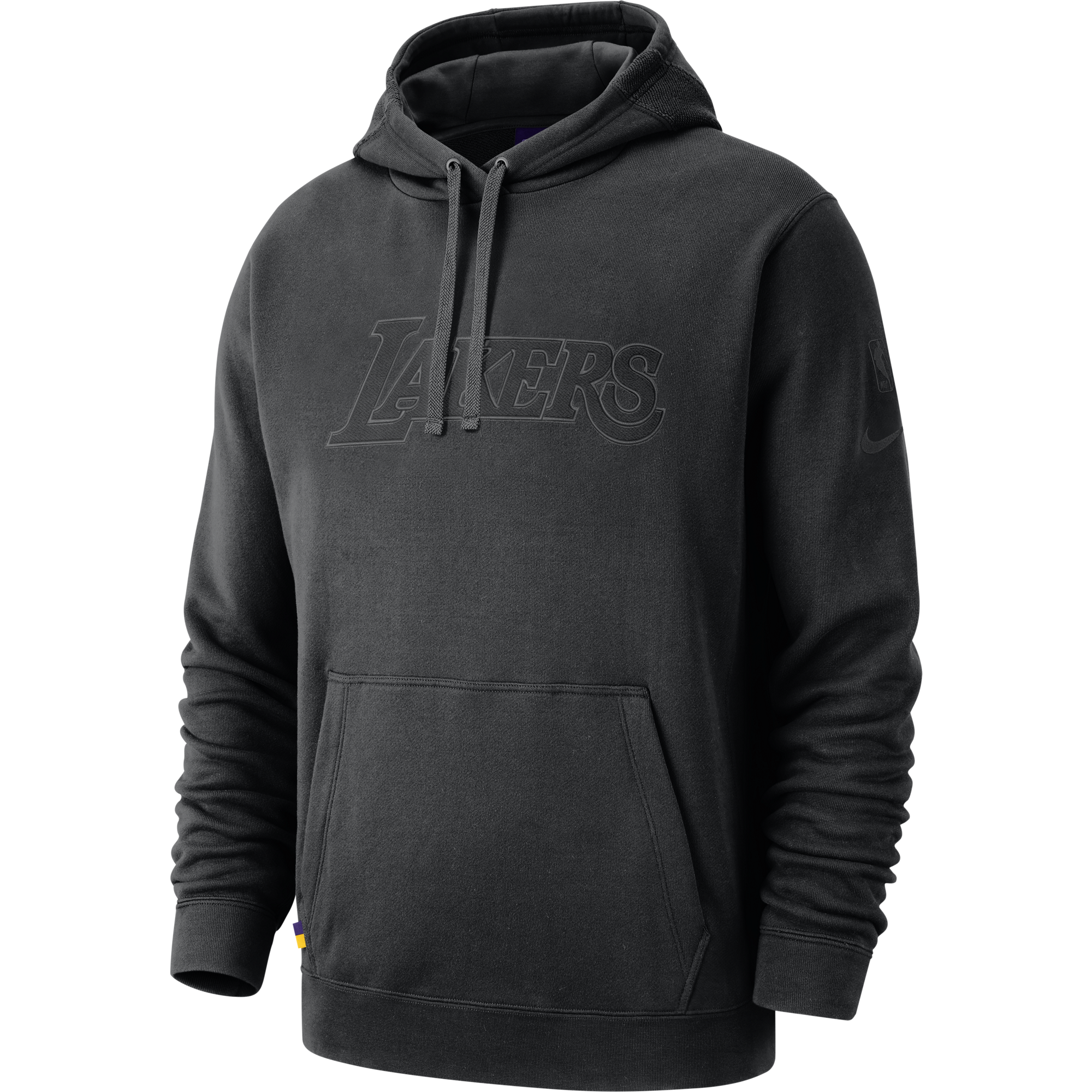 NIKE NBA LOS ANGELES LAKERS COURTSIDE HOODIE BLACK