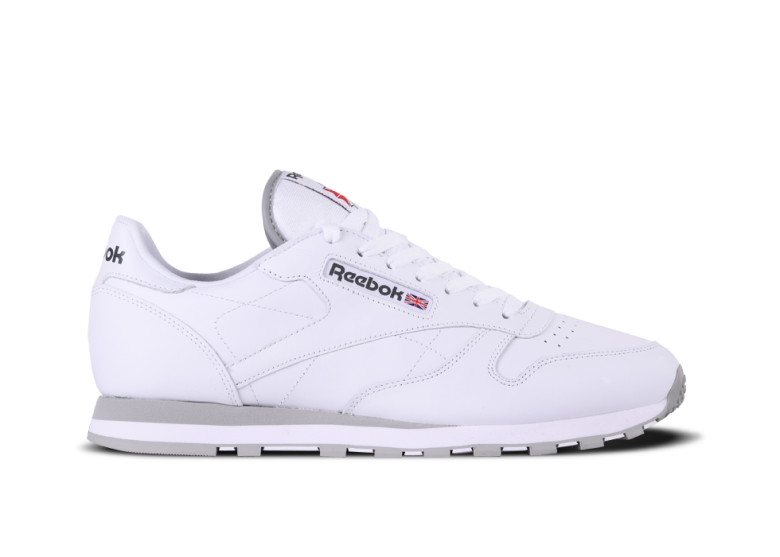reebok classic leather white gray