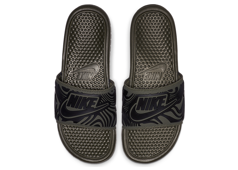 NIKE BENASSI JUST DO IT SLIDE CARGO KHAKI