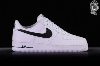 Nike air force white black clearance swoosh