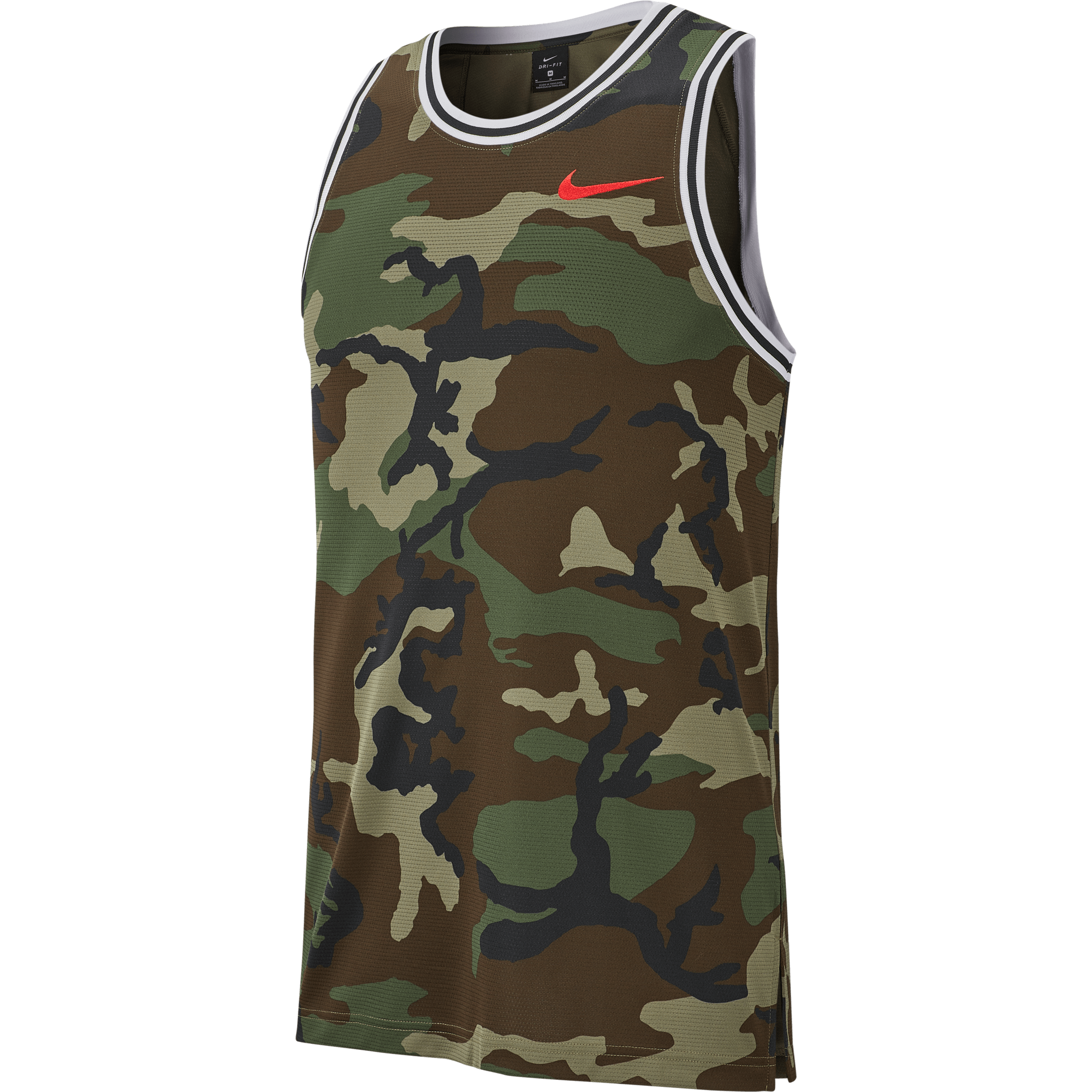 NIKE DRI-FIT DNA CAMO JERSEY MEDIUM OLIVE