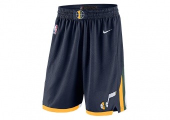 NIKE NBA UTAH JAZZ SWINGMAN ROAD SHORTS COLLEGE NAVY