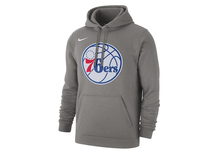 Nike Nba Philadelphia 76ers Club Logo Fleece Pullover Hoodie Black Price 52 50 Basketzone Net