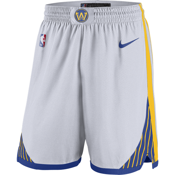 NIKE NBA GOLDEN STATE WARRIORS SWINGMAN HOME SHORTS WHITE