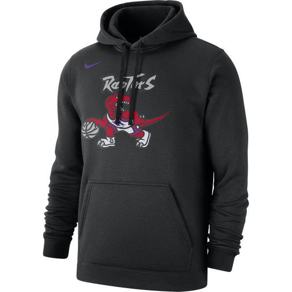 NIKE NBA TORONTO RAPTORS CLASSIC CLUB HOODIE BLACK