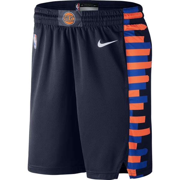 NIKE NBA NEW YORK KNICKS CITY EDITION SWINGMAN SHORTS COLLEGE NAVY