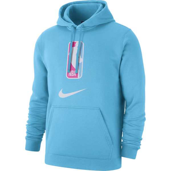 NIKE NBA N31 PULLOVER FLEECE HOODIE BLUE GALE