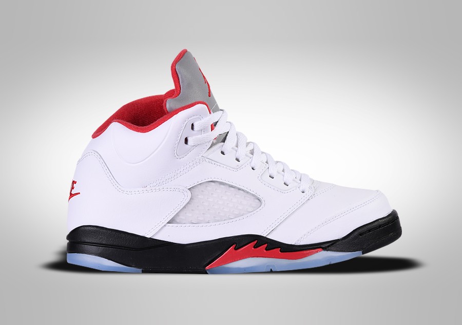 NIKE AIR JORDAN 5 RETRO TD FIRE RED SILVER TONQUE price 62.50 Basketzone