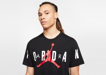 NIKE AIR JORDAN BRAND STRETCH TEE BLACK