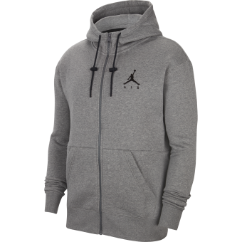 NIKE AIR JORDAN JUMPMAN AIR FLEECE FULL ZIP HOODIE CARBON HEATHER