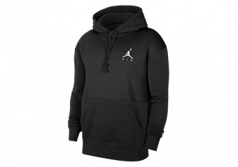 NIKE AIR JORDAN JUMPMAN AIR FLEECE PULLOVER HOODIE BLACK