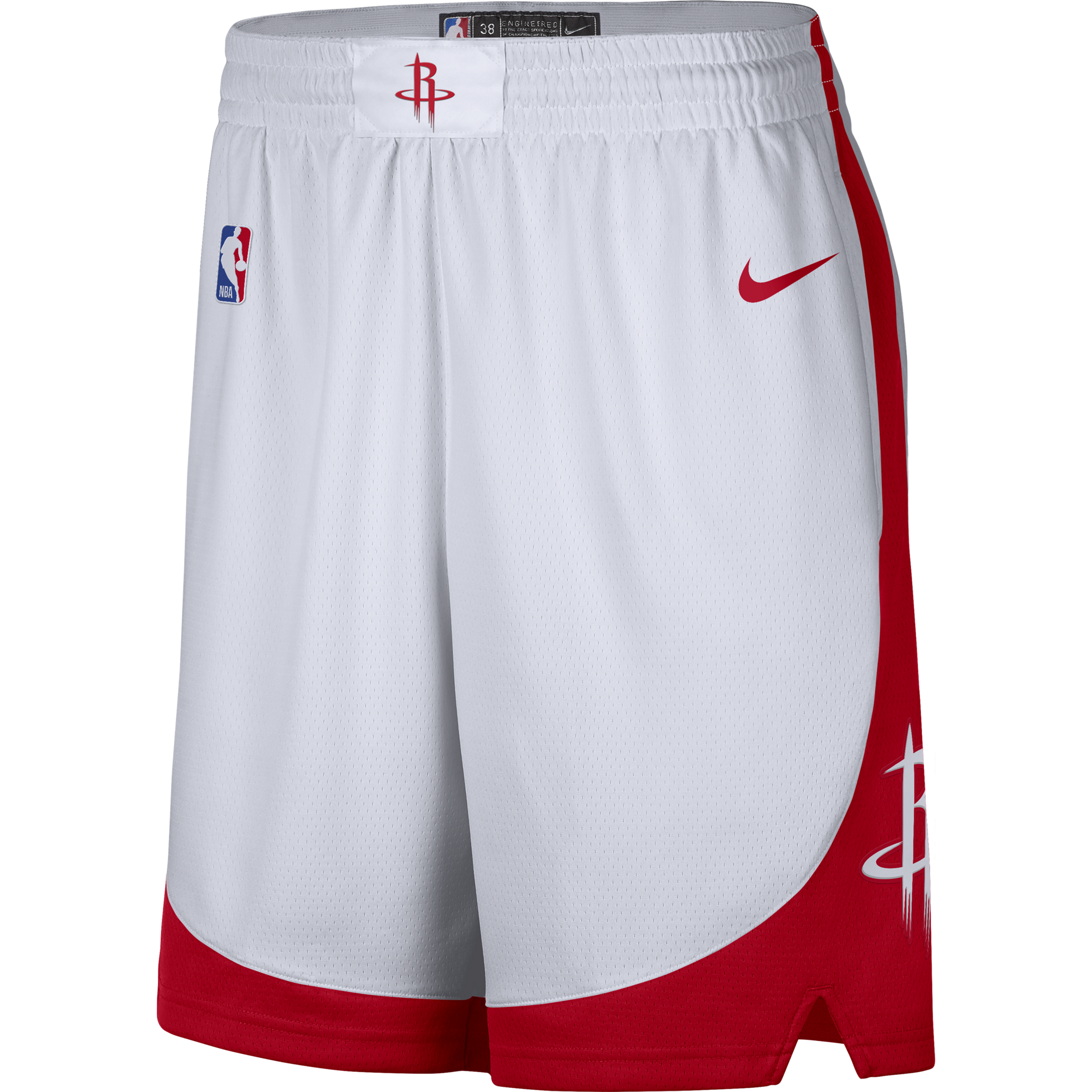 NIKE NBA HOUSTON ROCKETS SWINGMAN HOME SHORTS WHITE