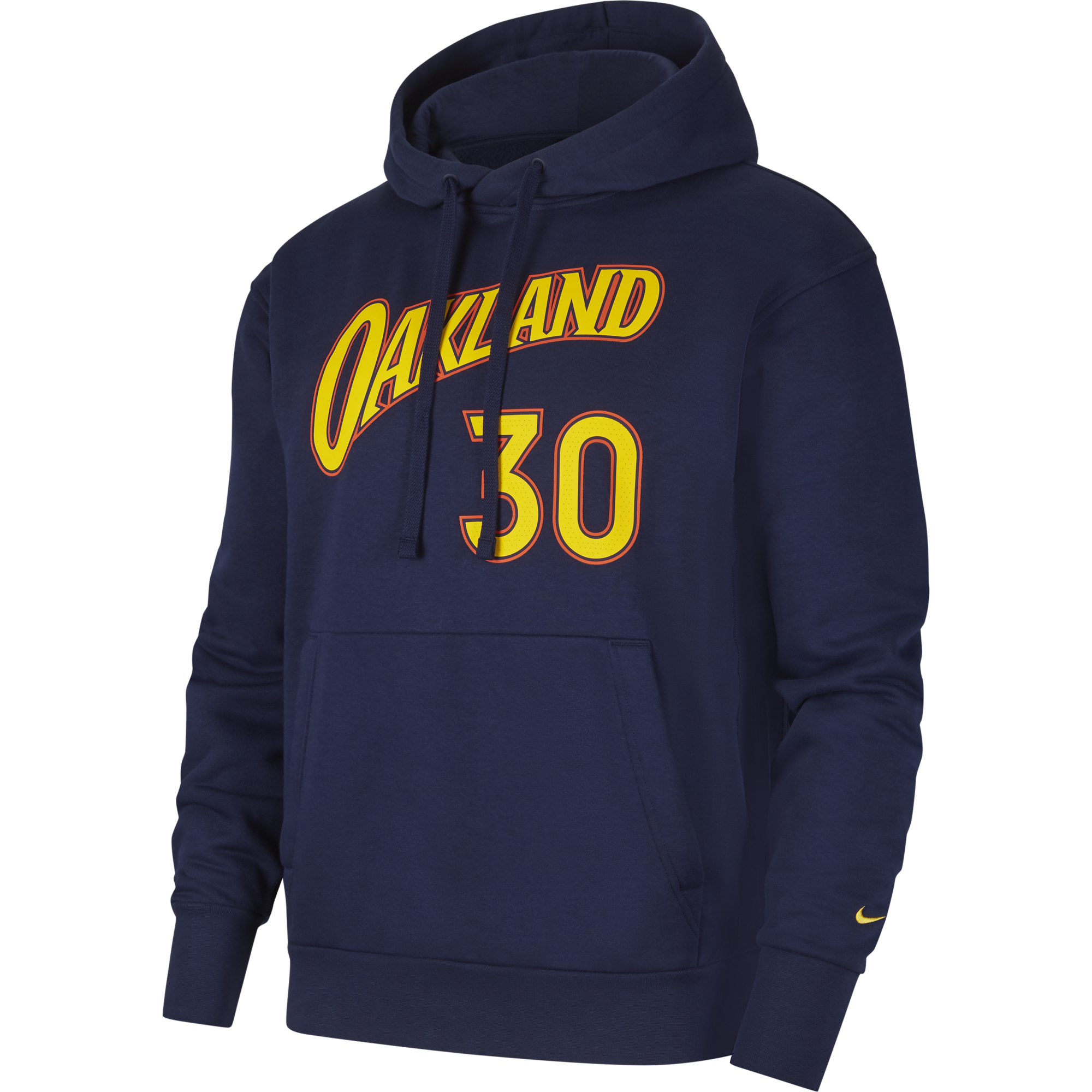 NIKE NBA GOLDEN STATE WARRIORS STEPHEN CURRY CITY EDITION ESSENTIAL PULLOVER HOODIE COLLEGE NAVY