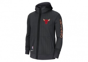 NIKE NBA CHICAGO BULLS SHOWTIME CITY EDITION THERMA FLEX HOODIE ANTHRACITE