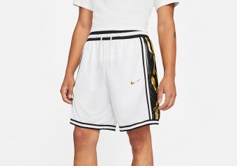 NIKE DRI-FIT DNA+ SHORTS WHITE