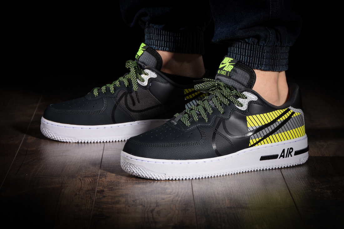 NIKE AIR FORCE 1 LOW REACT LX 3M PACK BLACK