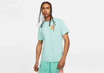 NIKE AIR JORDAN FUTURA CREW TEE LIGHT DEW