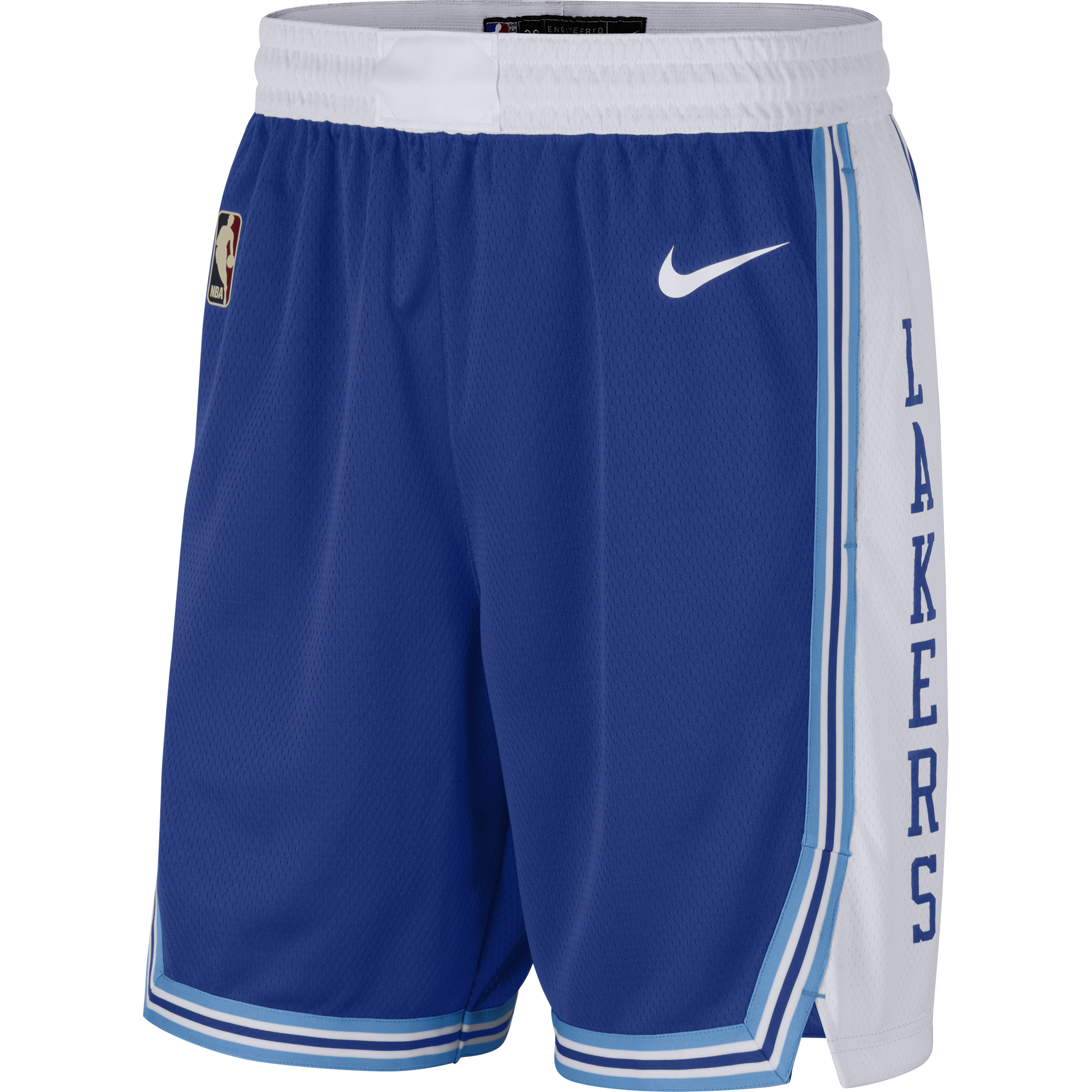 NIKE NBA LOS ANGELES LAKERS CLASSIC EDITION SWINGMAN SHORTS RUSH BLUE