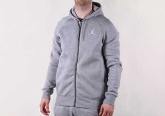 Air Jordan Essentials Mens Full Zip Fleece Hoodie Carbon/White, €75.00