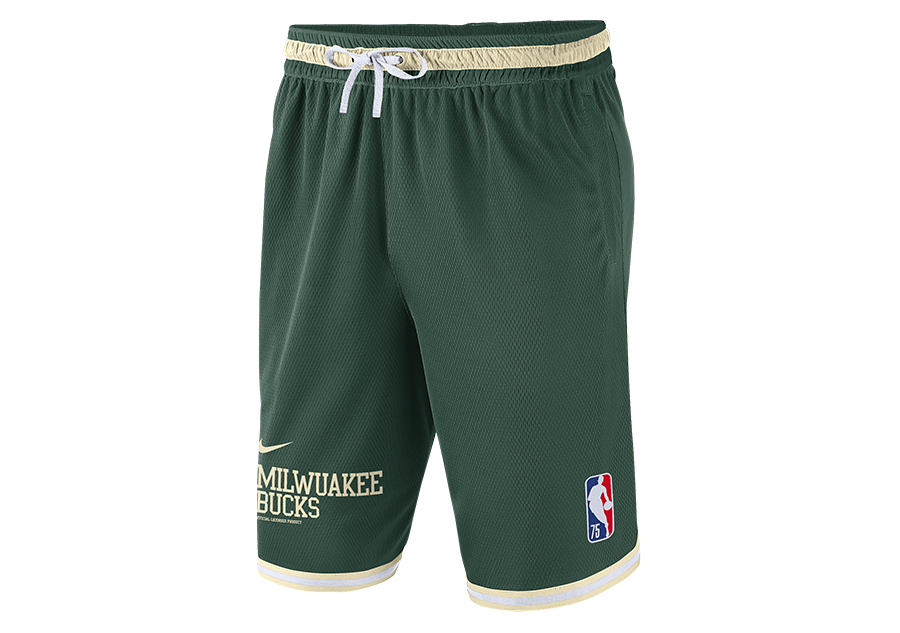 NIKE MILWAUKEE BUCKS SHORTS DNA COURTSIDE 75 FIR