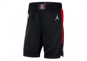 NIKE NBA LOS ANGELES CLIPPERS SWINGMAN STATEMENT 2020 EDITION SHORTS BLACK