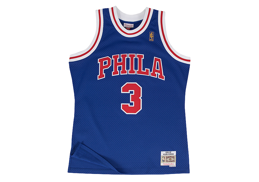 MITCHELL & NESS NBA SWINGMAN JERSEY PHILADELPHIA 76ERS - ALLEN IVERSON #3