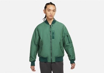 NIKE AIR JORDAN ESSENTIALS STATEMENT MA 1 JACKET NOBLE GREEN ARCHAEO BROWN price 222.50 Basketzone