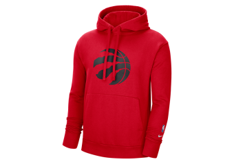 NIKE NBA TORONTO RAPTORS FLEECE HOODIE UNIVERSITY RED