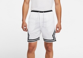 NIKE JORDAN SPORT DIAMOND SHORTS WHITE