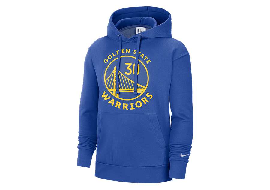 NIKE NBA GOLDEN STATE WARRIORS STEPHEN CURRY FLEECE ESSENTIAL RUSH BLUE