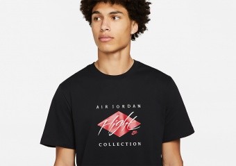 NIKE AIR JORDAN FLIGHT ESSENTIAL CREW TEE BLACK